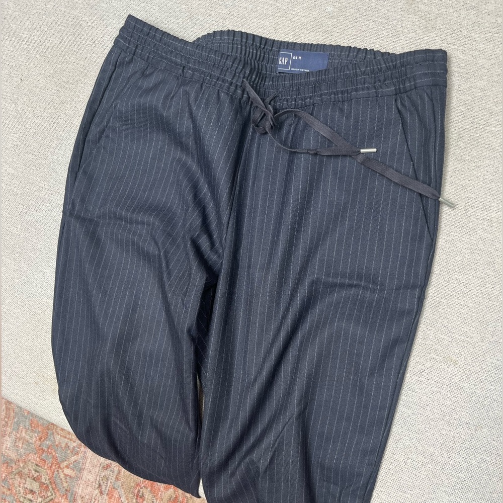 GAP Navy Pinstripe Trousers